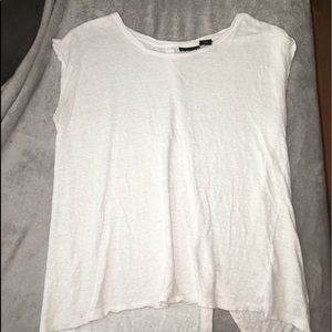 women’s white button back shirt